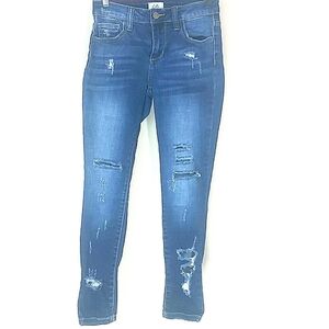 Cello Jeans stretch skinny distressed destroyed ankle size 0